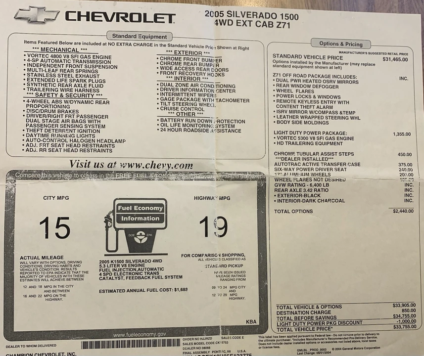 2005 Chevrolet Silverado 1st Gen - Image 20 of 21