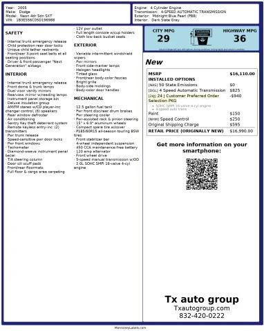 2005 Dodge Neon - Image 3 of 21