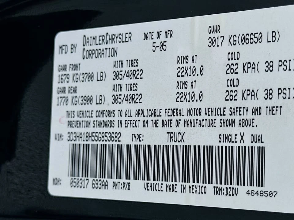 2005 Dodge Ram SRT-10 3rd Gen - Image 15 of 15