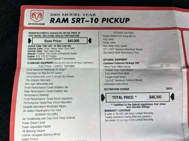 2005 Dodge Ram SRT-10 3rd Gen - Image 16 of 31