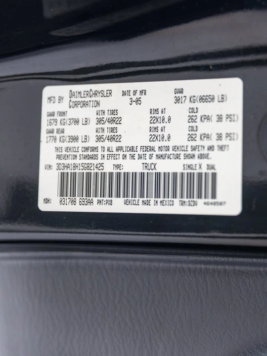 2005 Dodge Ram SRT-10 3rd Gen - Image 20 of 20