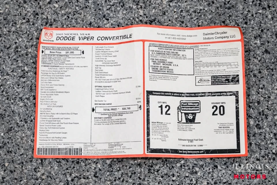 2005 Dodge Viper 3rd Gen - Image 20 of 20
