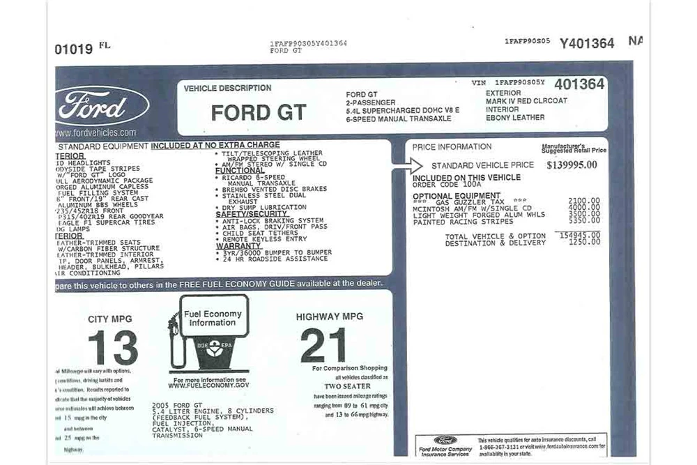 2005 Ford GT 1st Gen - Image 9 of 13