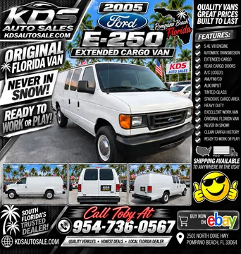 2005 Ford E-Series E 250 3dr Extended Cargo Van