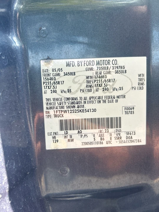 2005 Ford F-150 11th Gen - Image 13 of 20