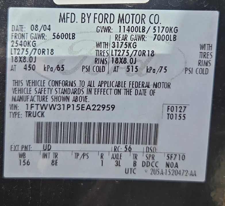 2005 Ford Super Duty 1st Gen - Image 9 of 9