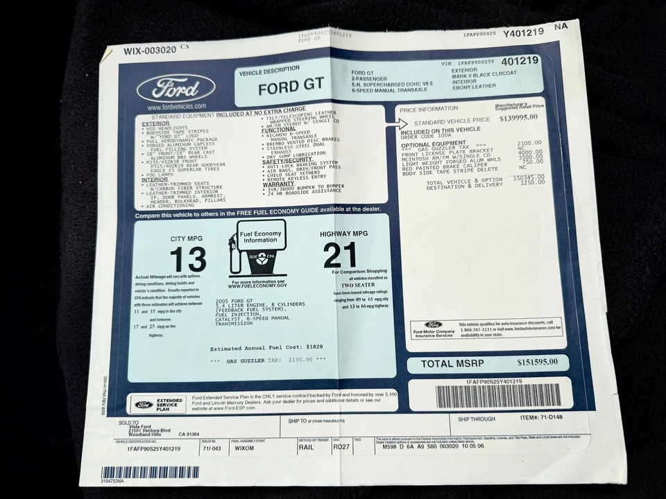 2005 Ford GT 1st Gen - Image 23 of 24