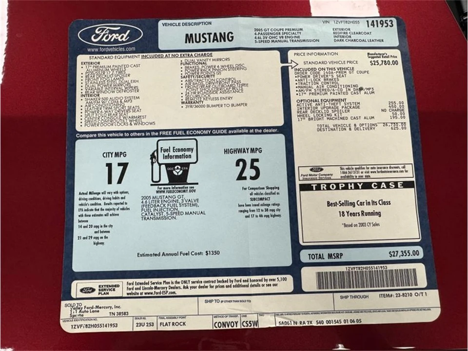 2005 Ford S197 Mustang - Image 22 of 22