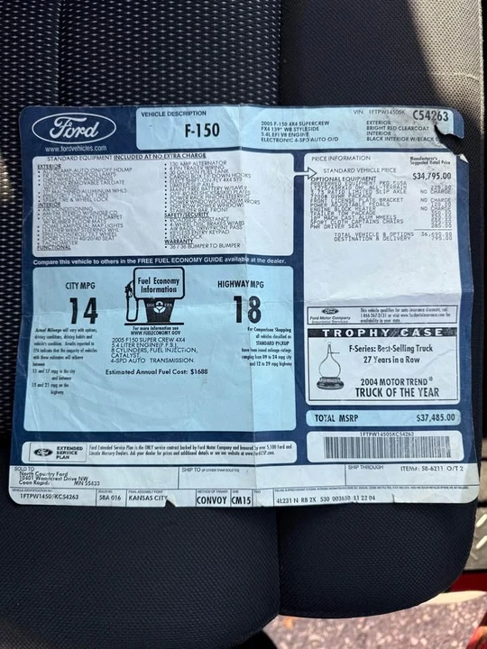 2005 Ford F-150 11th Gen - Image 13 of 13