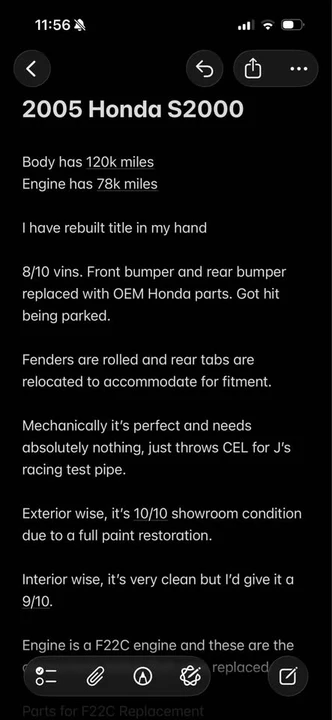 2005 Honda AP2 S2000 - Image 17 of 20