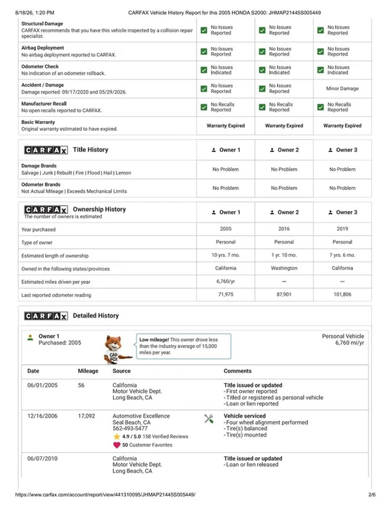 2005 Honda AP2 S2000 - Image 16 of 20