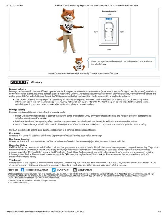 2005 Honda AP2 S2000 - Image 20 of 20