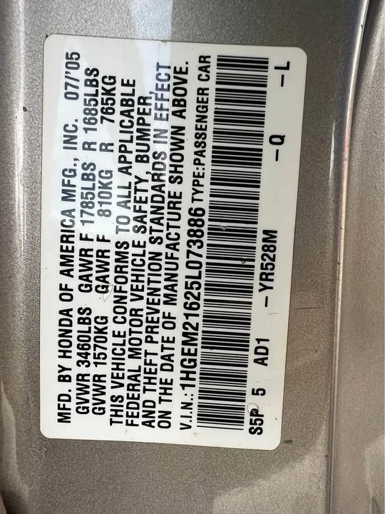 2005 Honda Civic 7th Gen - Image 16 of 16