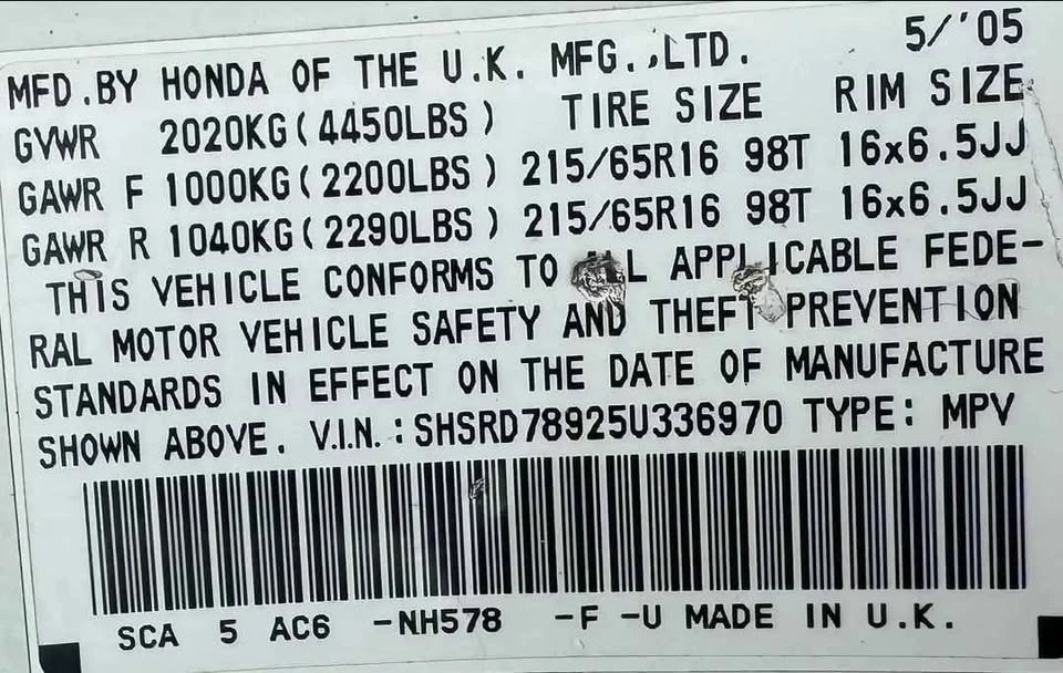 2005 Honda CR-V 2nd Gen - Image 13 of 14