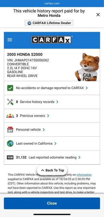 2005 Honda AP2 S2000 - Image 20 of 20