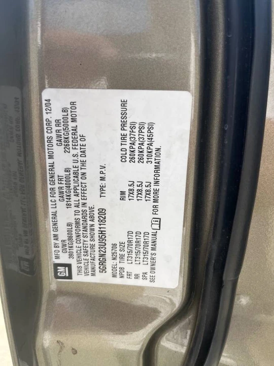 2005 Hummer Hummer H2 - Image 15 of 20