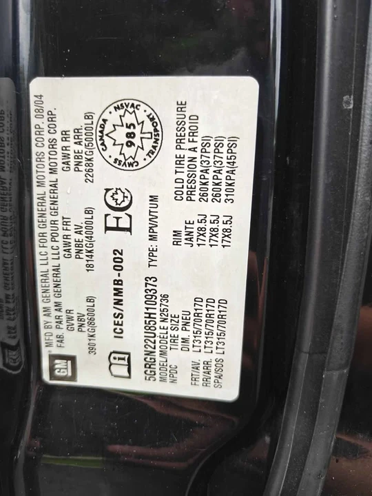 2005 Hummer Hummer H2 - Image 17 of 18