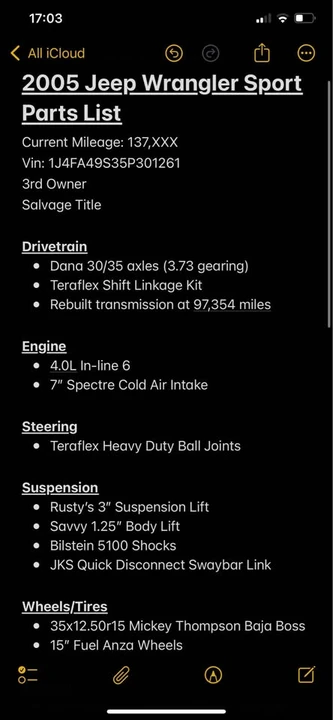 2005 Jeep TJ Wrangler - Image 12 of 13