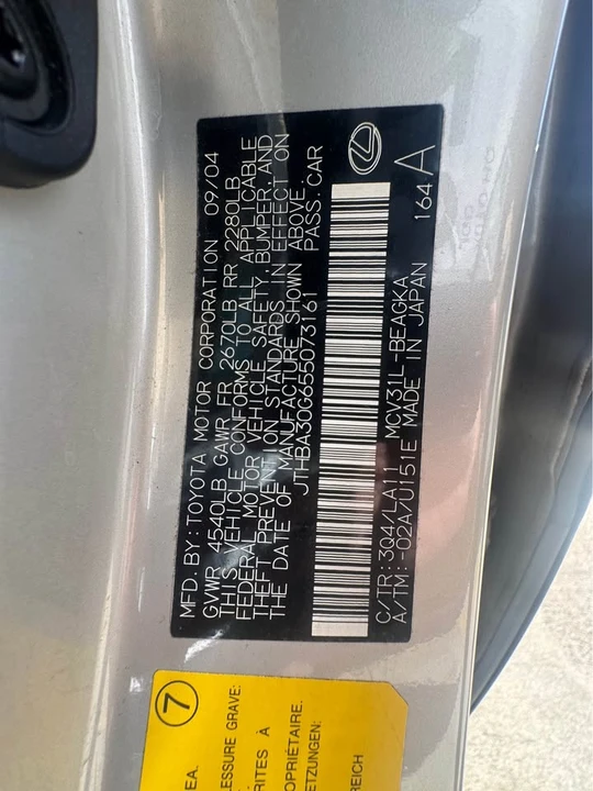 2005 Lexus ES 4th Gen - Image 11 of 13