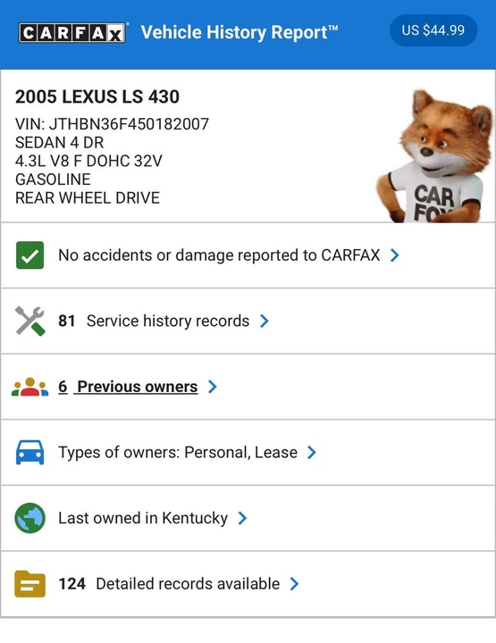 2005 Lexus LS 3rd Gen - Image 18 of 18