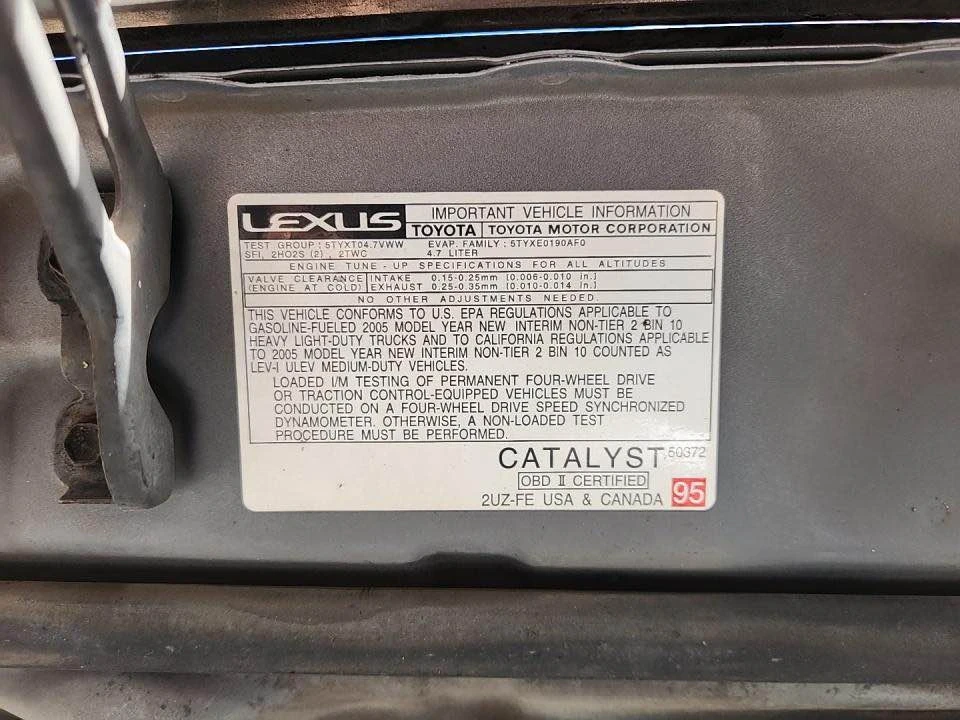 2005 Lexus LX 2nd Gen - Image 16 of 18