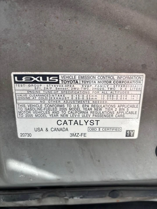 2005 Lexus ES 3rd Gen - Image 12 of 12