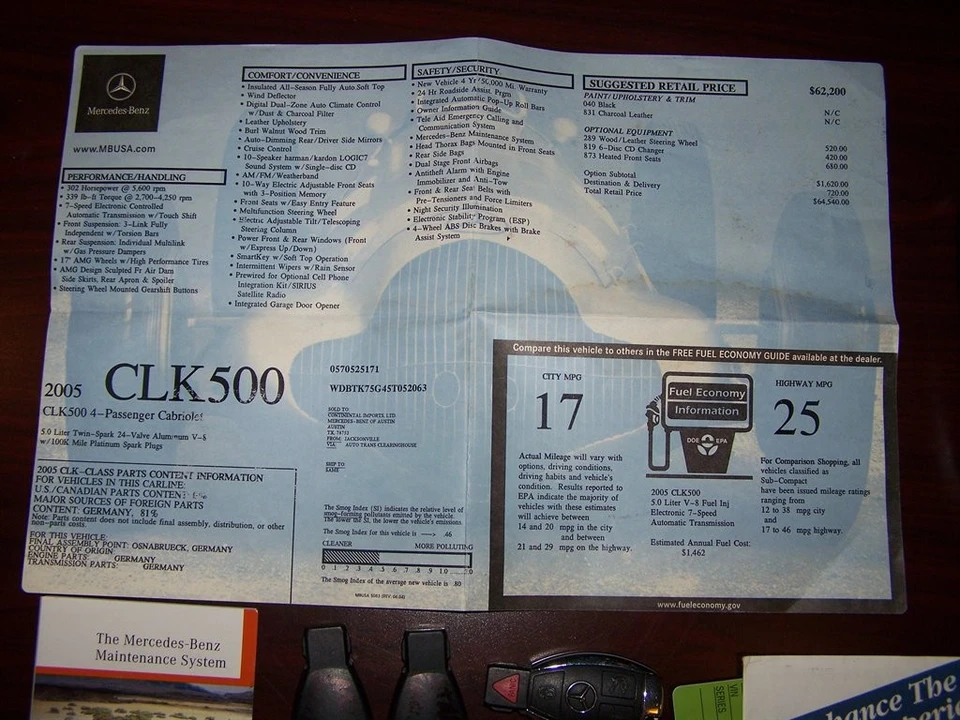 2005 Mercedes-Benz C209/A209 CLK-Class - Image 10 of 31
