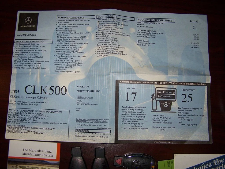2005 Mercedes-Benz C209/A209 CLK-Class - Image 10 of 21