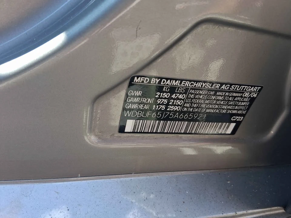 2005 Mercedes-Benz W211 E-Class - Image 11 of 12