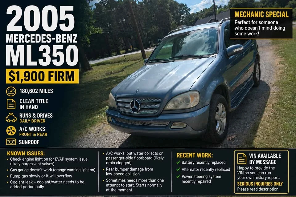 2005 Mercedes-Benz W163 M-Class - Image 10 of 10