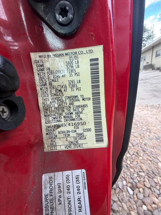 2005 Nissan Frontier 2nd Gen - Image 8 of 10