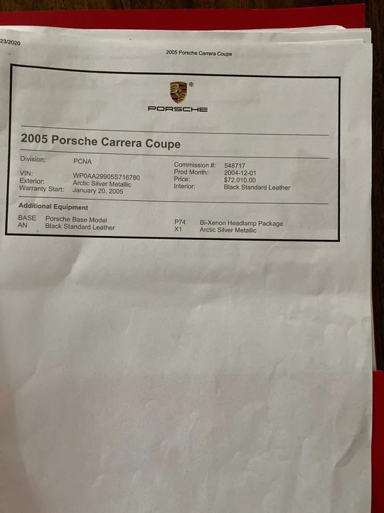 2005 Porsche 997 Carrera - Image 13 of 13