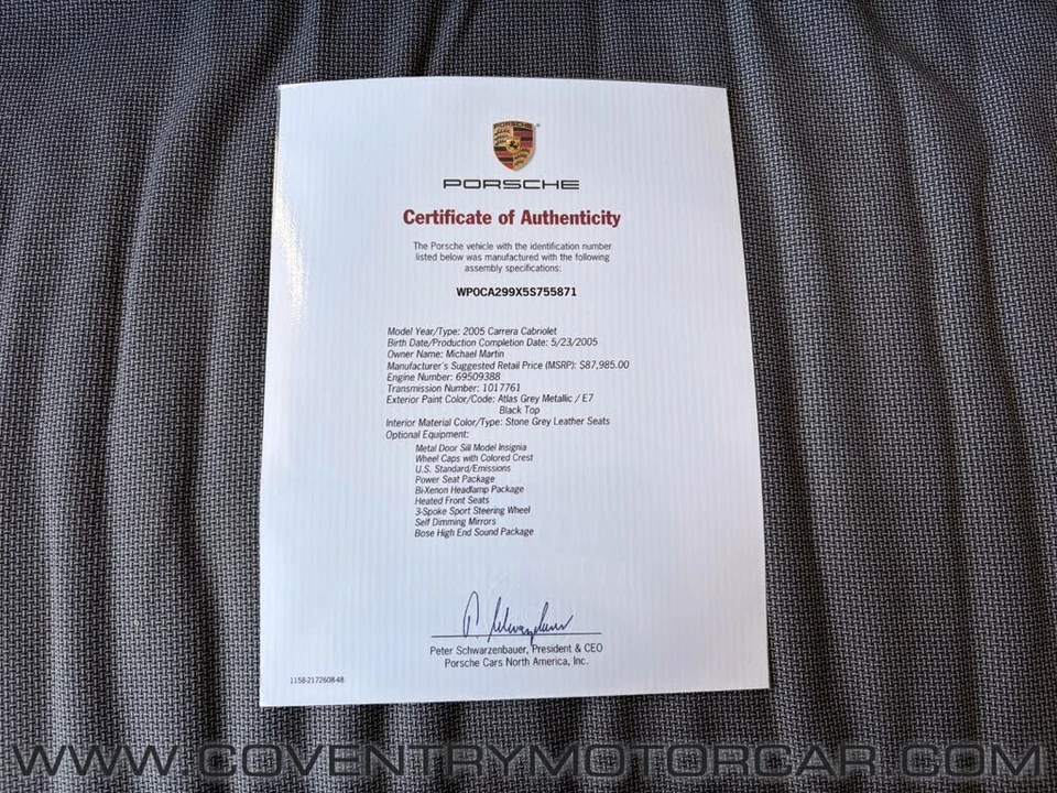 2005 Porsche 997 Carrera - Image 18 of 31