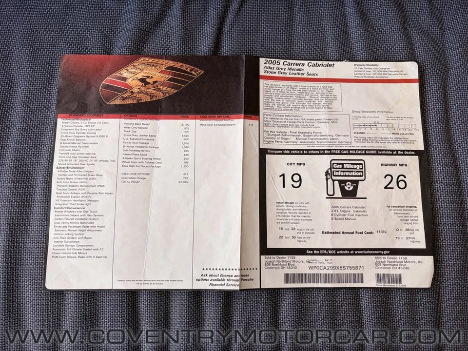 2005 Porsche 997 Carrera - Image 16 of 31