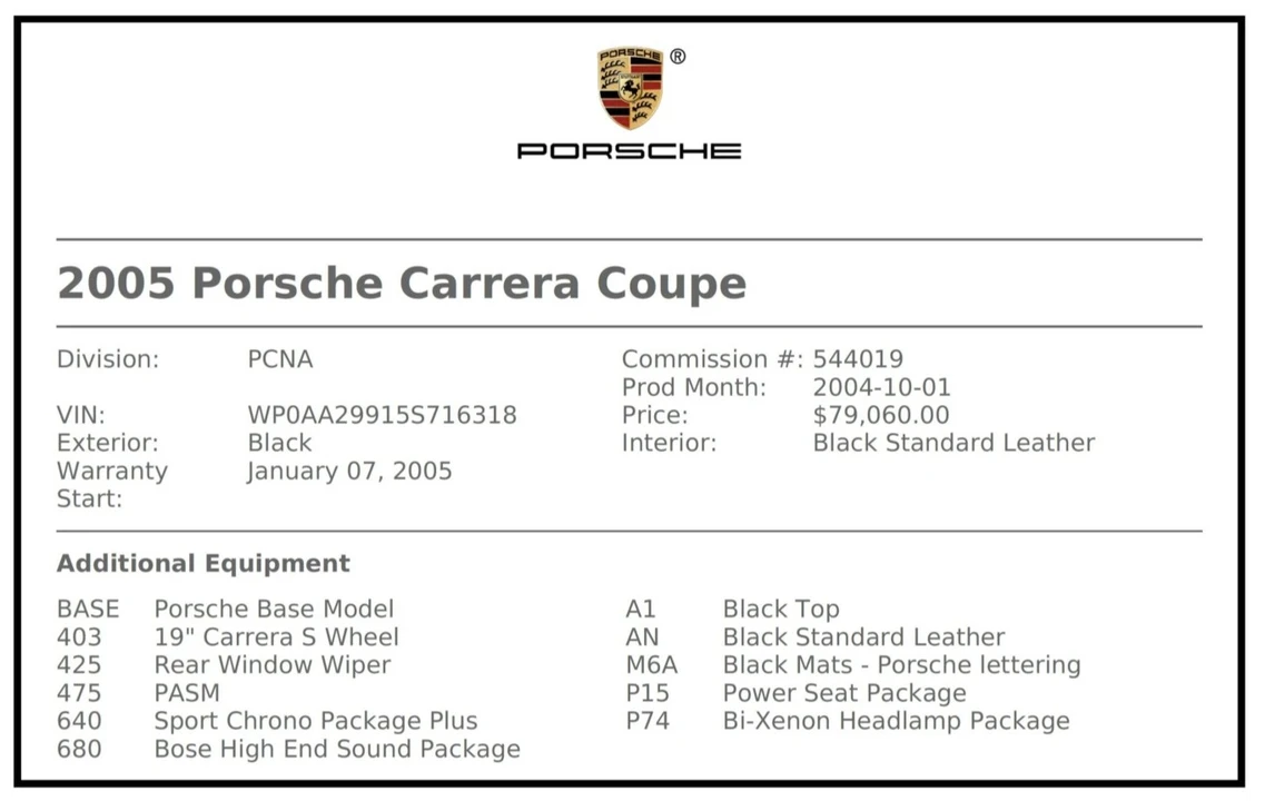 2005 Porsche 997 Carrera - Image 29 of 31