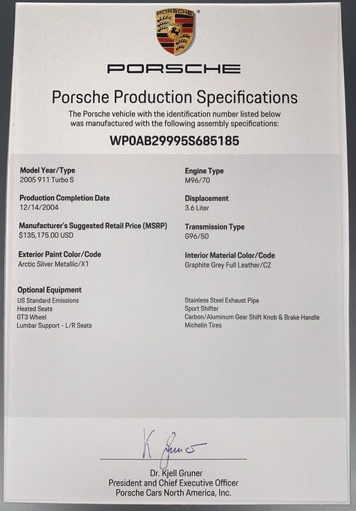 2005 Porsche 996 Turbo - Image 20 of 22