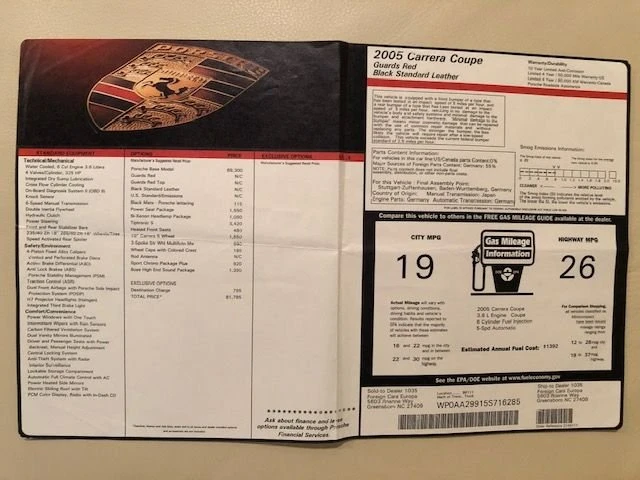 2005 Porsche 997 Carrera - Image 7 of 14