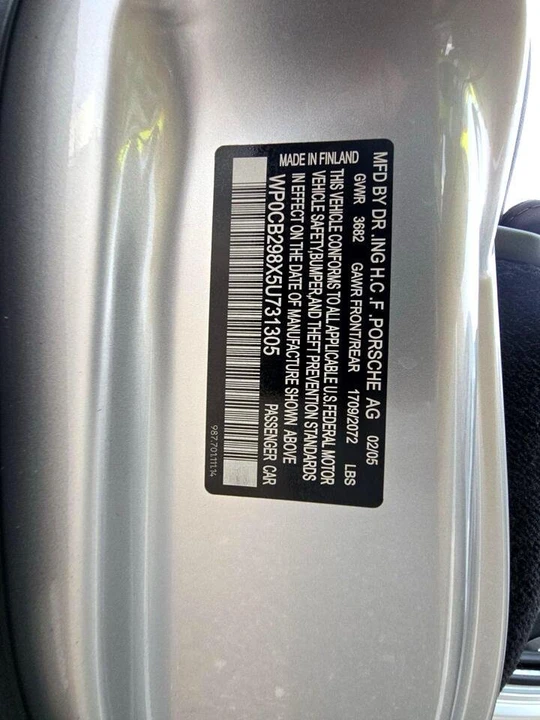 2005 Porsche 987 Boxster - Image 20 of 20
