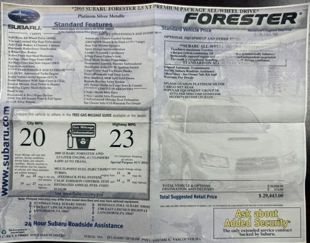 2005 Subaru Forester 2nd Gen - Image 7 of 7