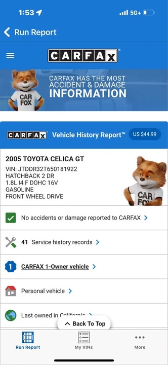 2005 Toyota Celica 7th Gen - Image 10 of 10