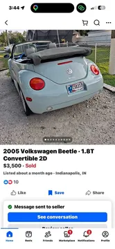 2005 Volkswagen New Beetle Convertible 2D
