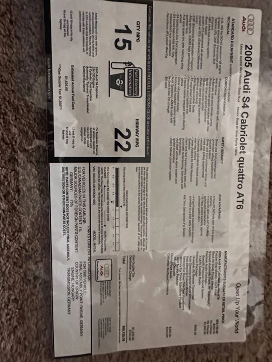 2005 Audi B6 S4 - Image 23 of 23