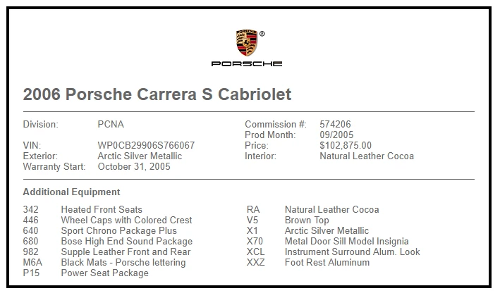 2006 Porsche 997 Carrera S - Image 11 of 11
