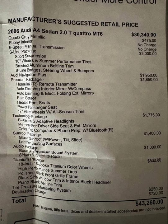 2006 Audi B7 A4 - Image 16 of 16
