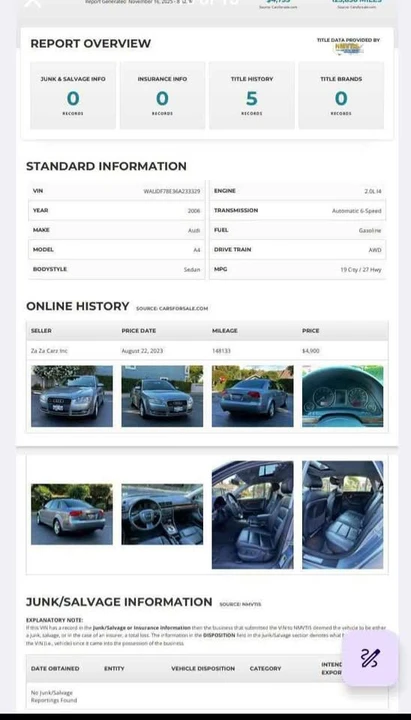 2006 Audi B7 A4 - Image 11 of 12