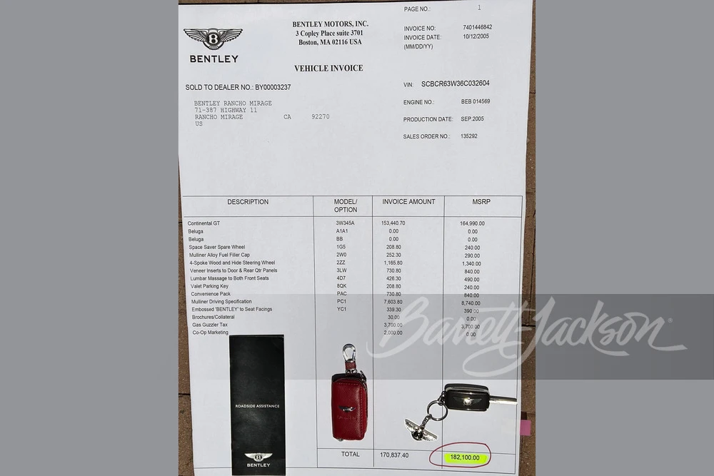 2006 Bentley Continental GT 1st Gen - Image 7 of 11