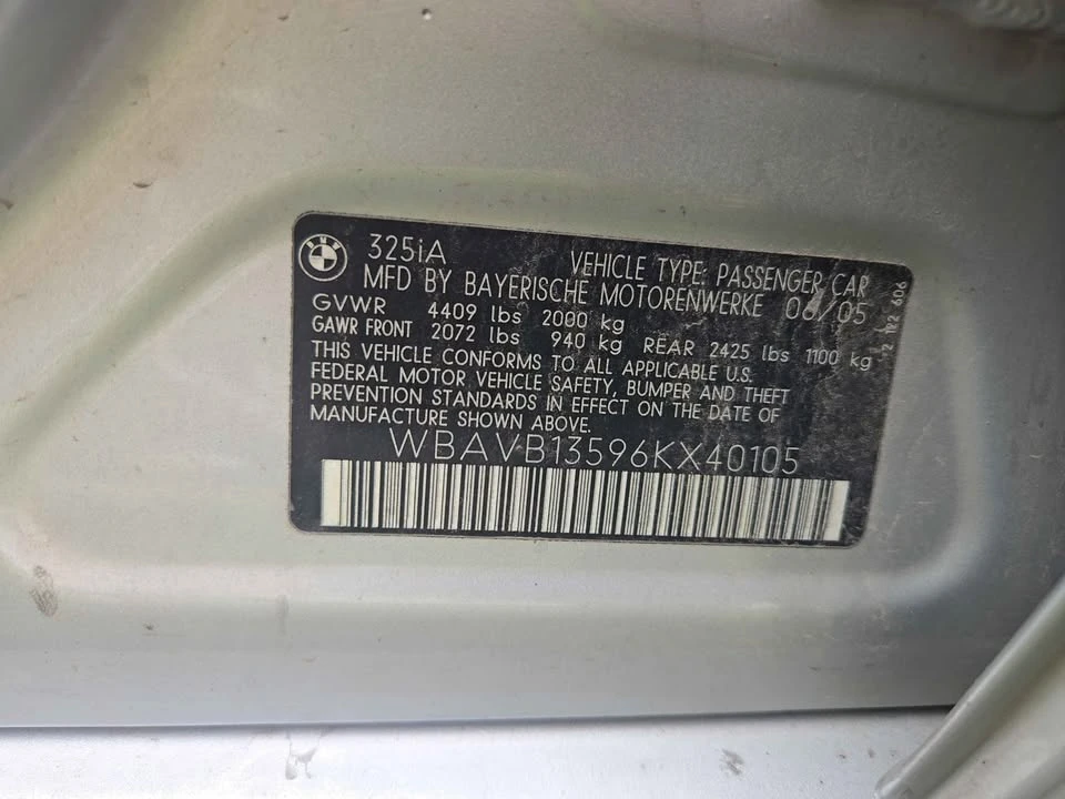 2006 BMW E90 3 Series Sedan - Image 11 of 11