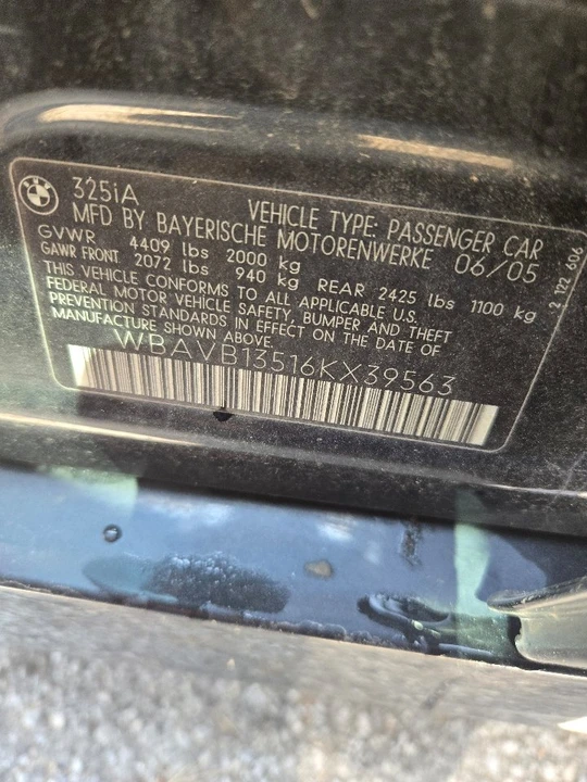 2006 BMW E90 3 Series Sedan - Image 12 of 12