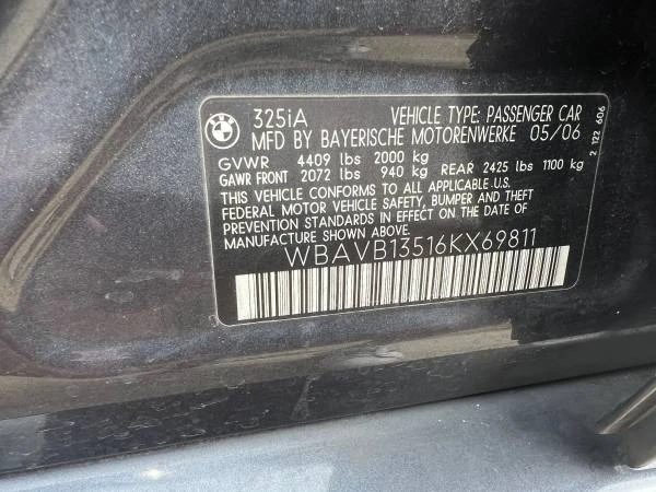 2006 BMW E90 3 Series Sedan - Image 11 of 21