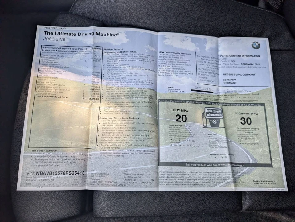 2006 BMW E90 3 Series Sedan - Image 15 of 17